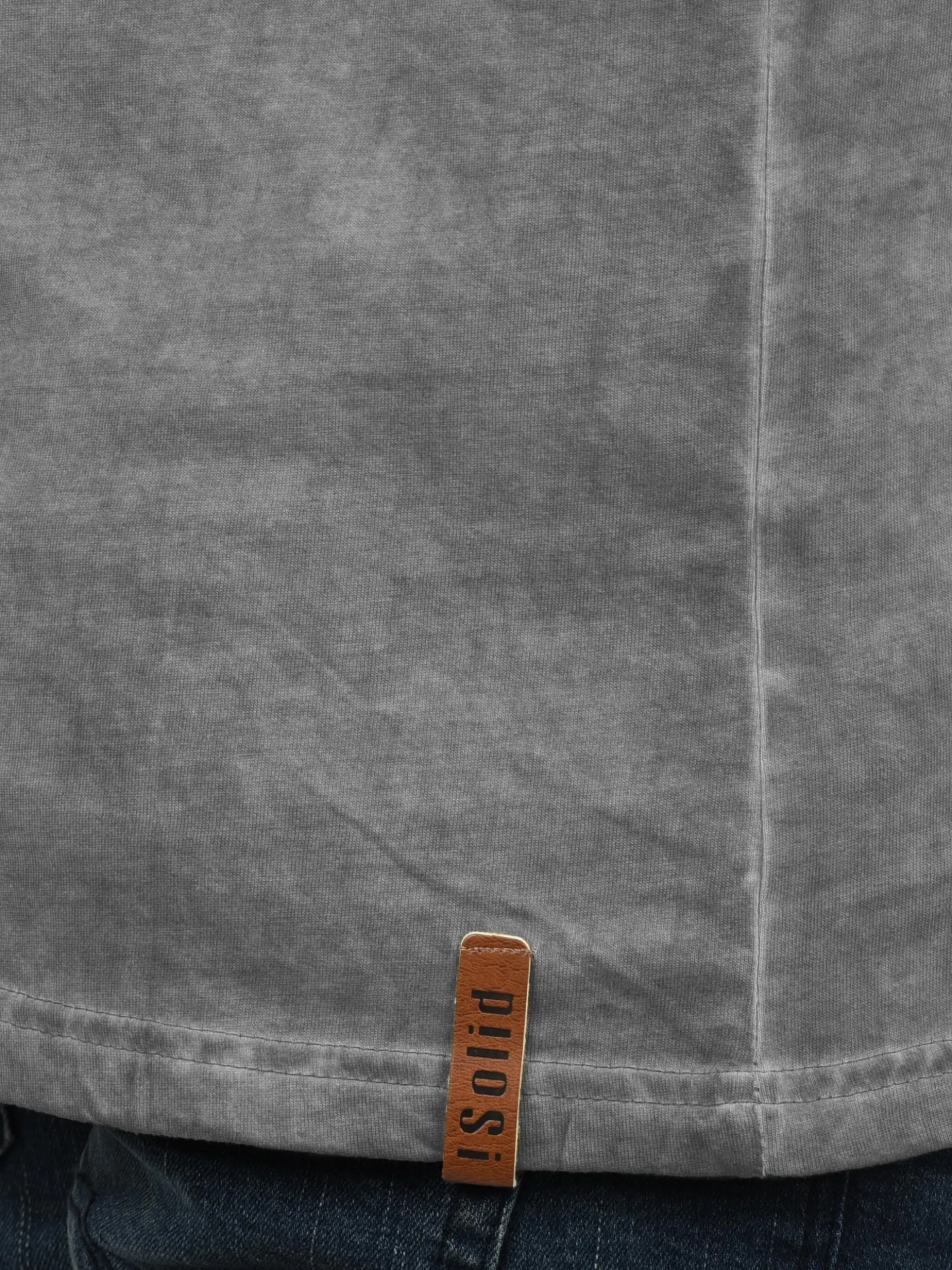 Solid Herren Rundhalsshirt - SDTimur in grau