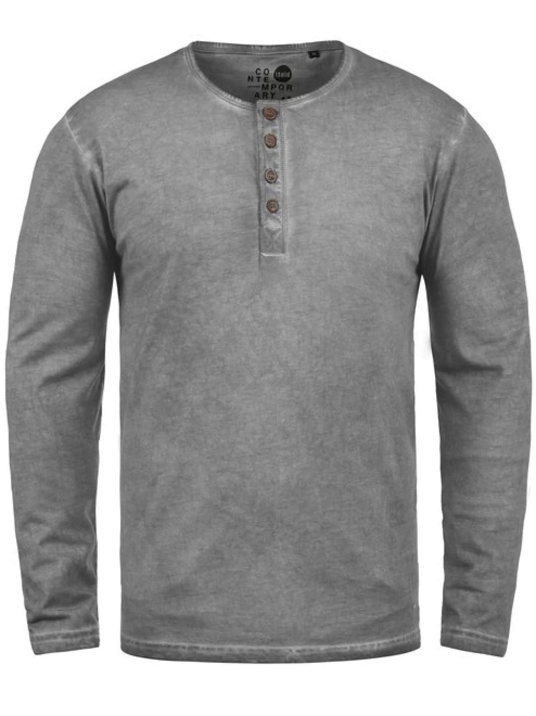 Solid Herren Rundhalsshirt - SDTimur in grau