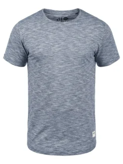 Solid Herren Rundhalsshirt - SDFigos in blau