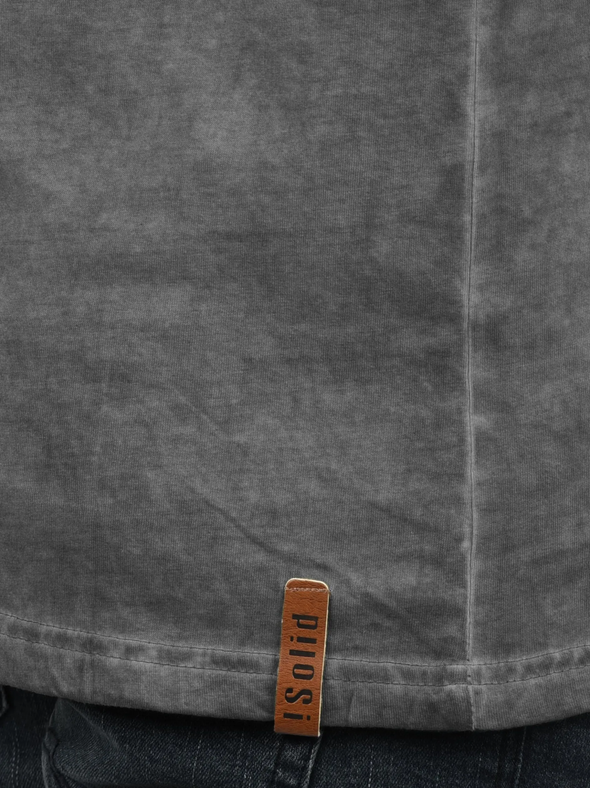 Solid Herren Rundhalsshirt - SDTimur in grau