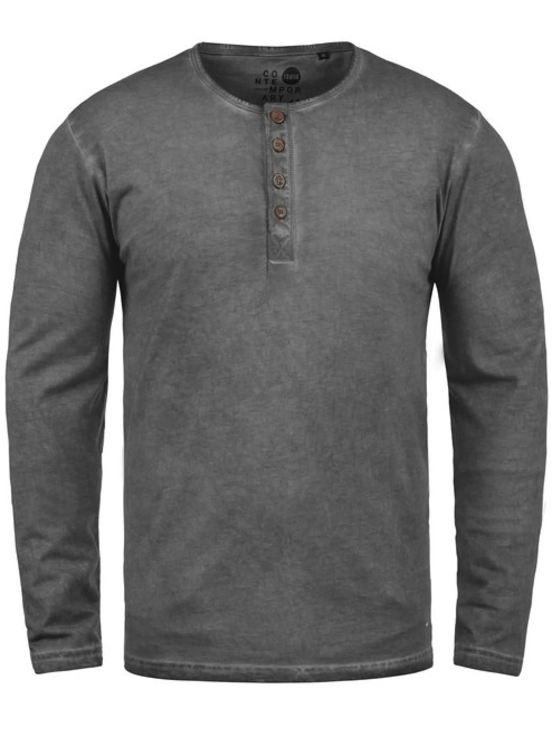 Solid Herren Rundhalsshirt - SDTimur in grau