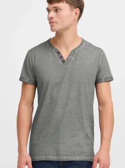 Solid Herren Rundhalsshirt - SDTino in grau