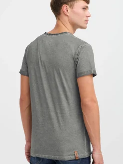 Solid Herren Rundhalsshirt - SDTino in grau