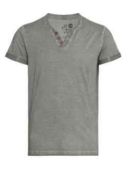 Solid Herren Rundhalsshirt - SDTino in grau