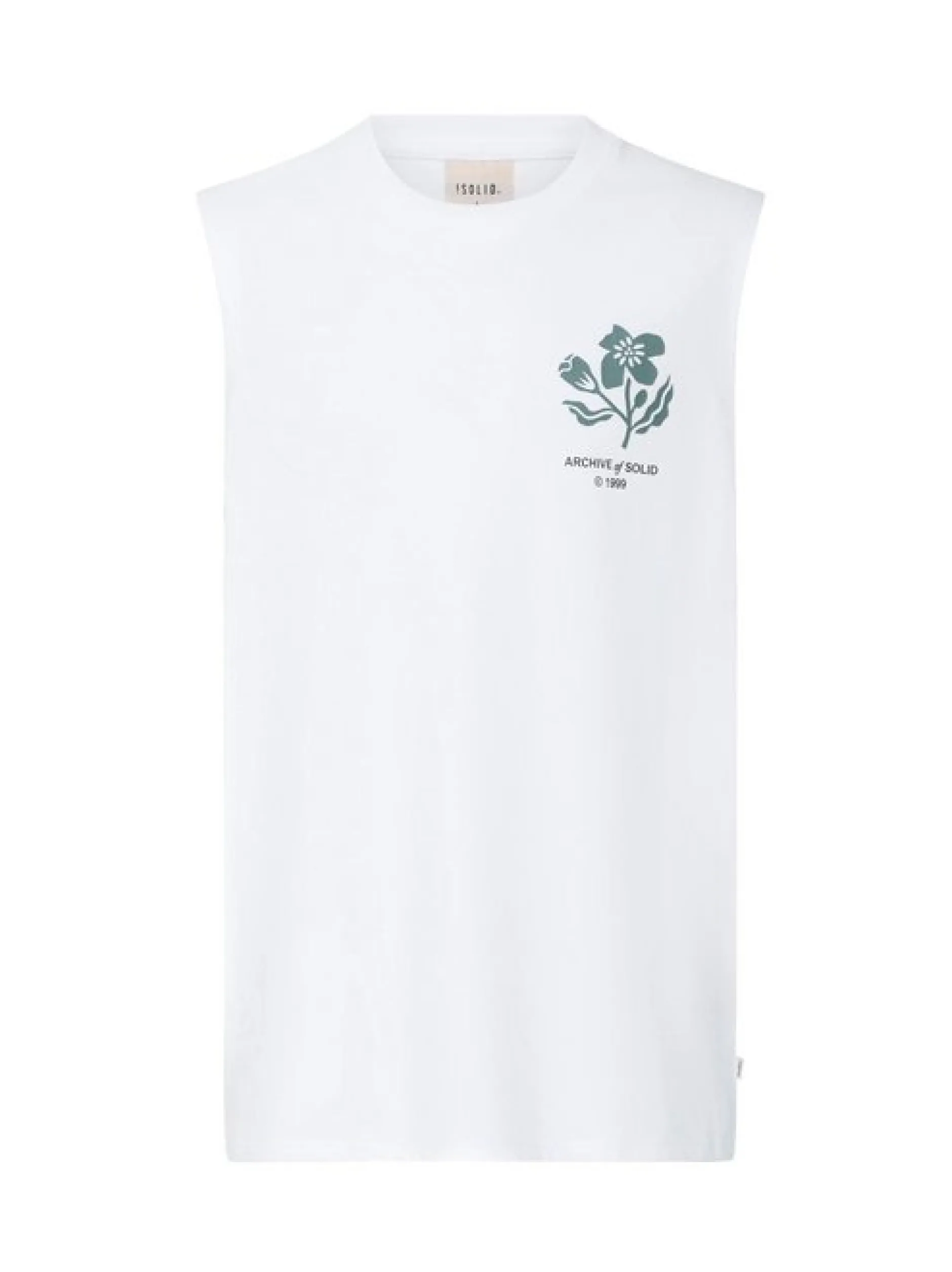 Solid Herren Rundhalsshirt - SDFulton in weiß