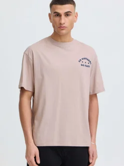 Solid Herren Rundhalsshirt - SDUstance in rosa