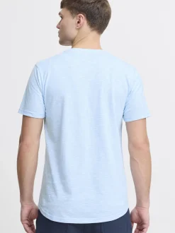 Solid Herren Rundhalsshirt - SDFigos in hellblau