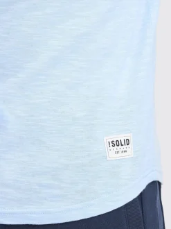 Solid Herren Rundhalsshirt - SDFigos in hellblau