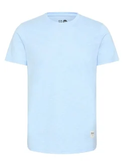 Solid Herren Rundhalsshirt - SDFigos in hellblau