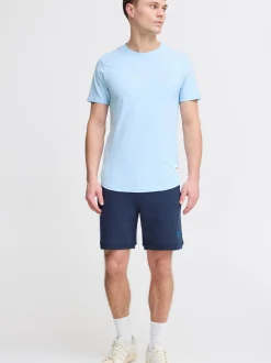 Solid Herren Rundhalsshirt - SDFigos in hellblau