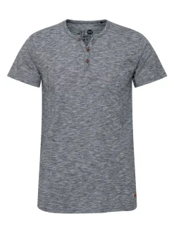 Solid Herren Rundhalsshirt - SDSigos in blau