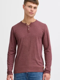 Solid Herren Rundhalsshirt - SDVolko in rot