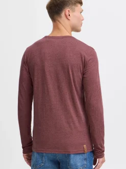Solid Herren Rundhalsshirt - SDVolko in rot