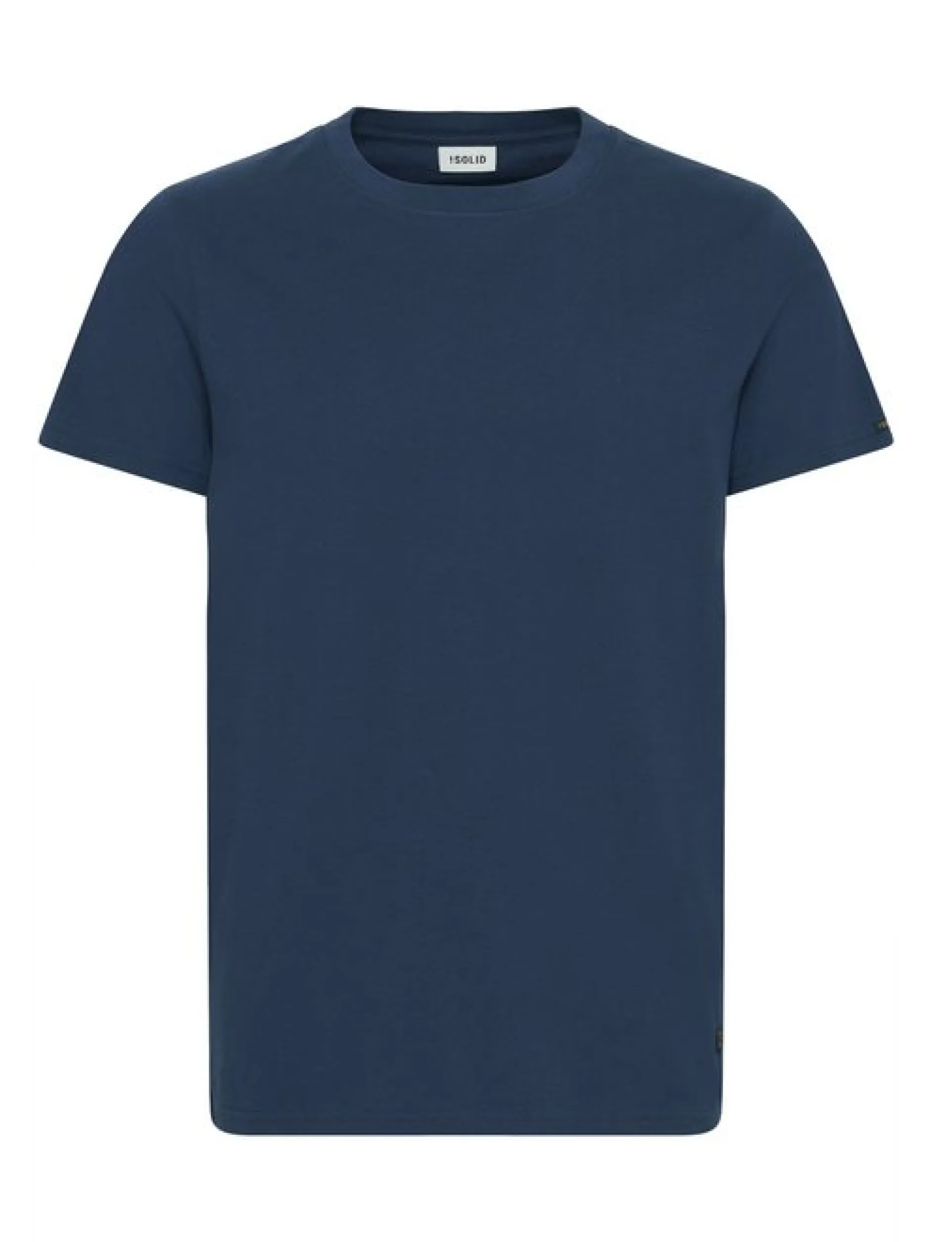 Solid Herren Rundhalsshirt - SDJuan in blau