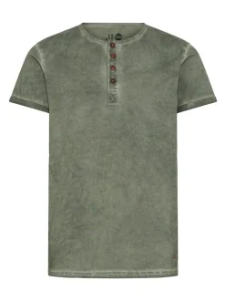 Solid Herren Rundhalsshirt - SDTihn in grün