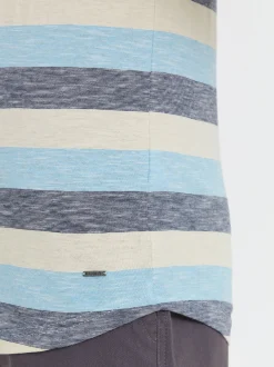 Solid Herren Rundhalsshirt - SDThicco in blau