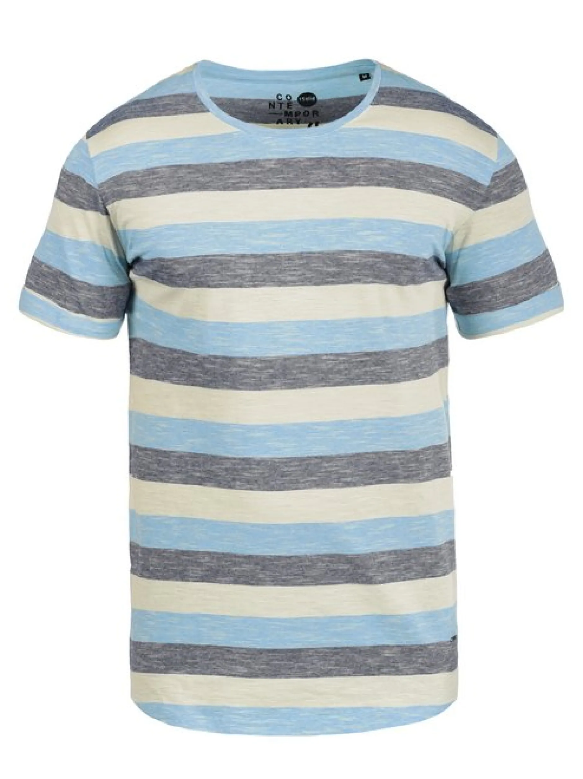 Solid Herren Rundhalsshirt - SDThicco in blau