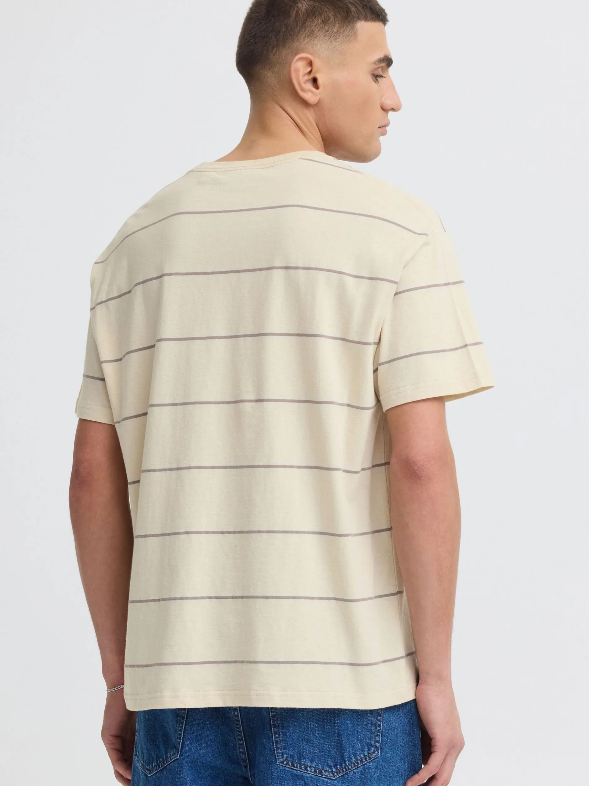 Solid Herren Rundhalsshirt - SDUbalt in beige