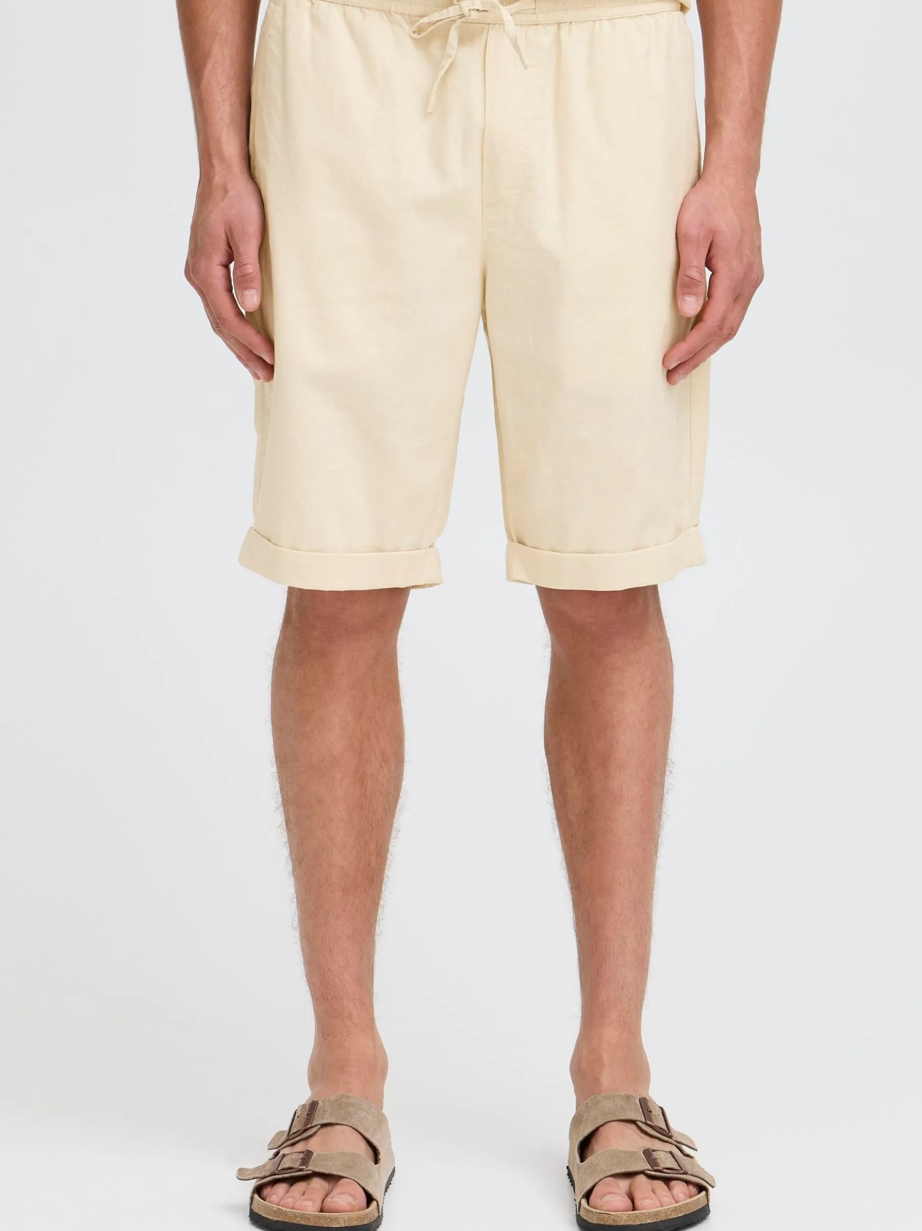 Solid Herren Shorts - SDLinau in beige