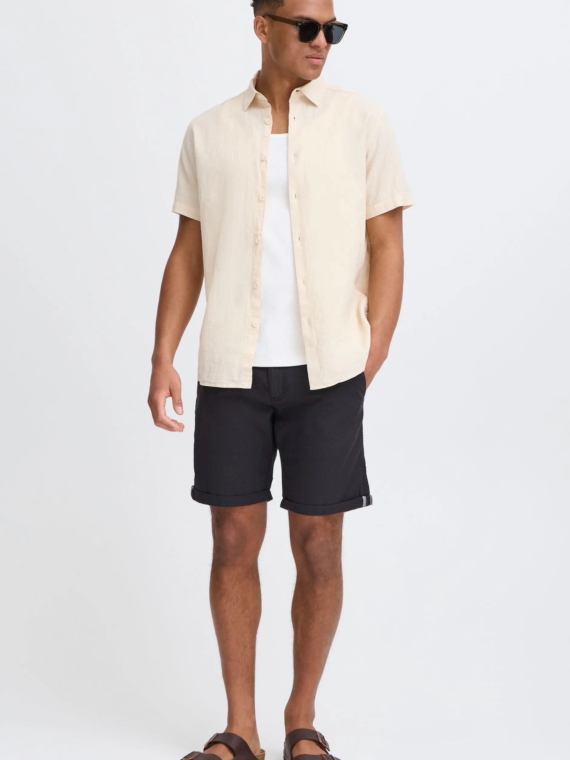 Solid Herren Shorts - SDLoras in schwarz