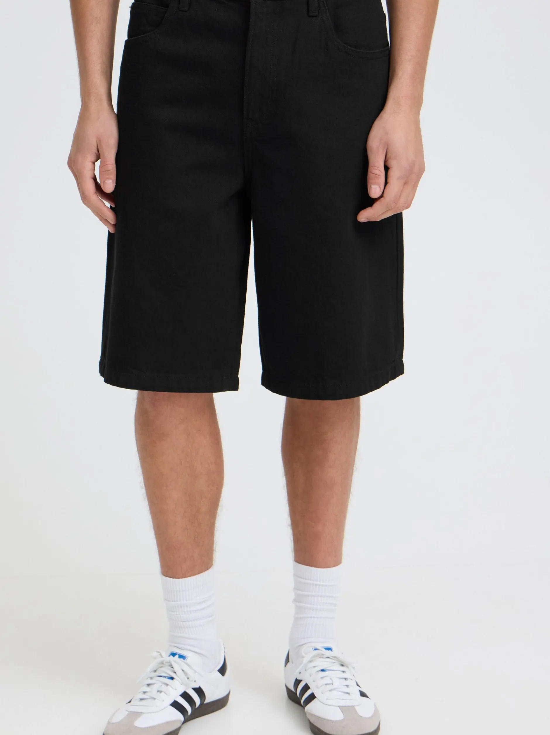 Solid Herren Shorts - SDOmid Loose Fit in schwarz