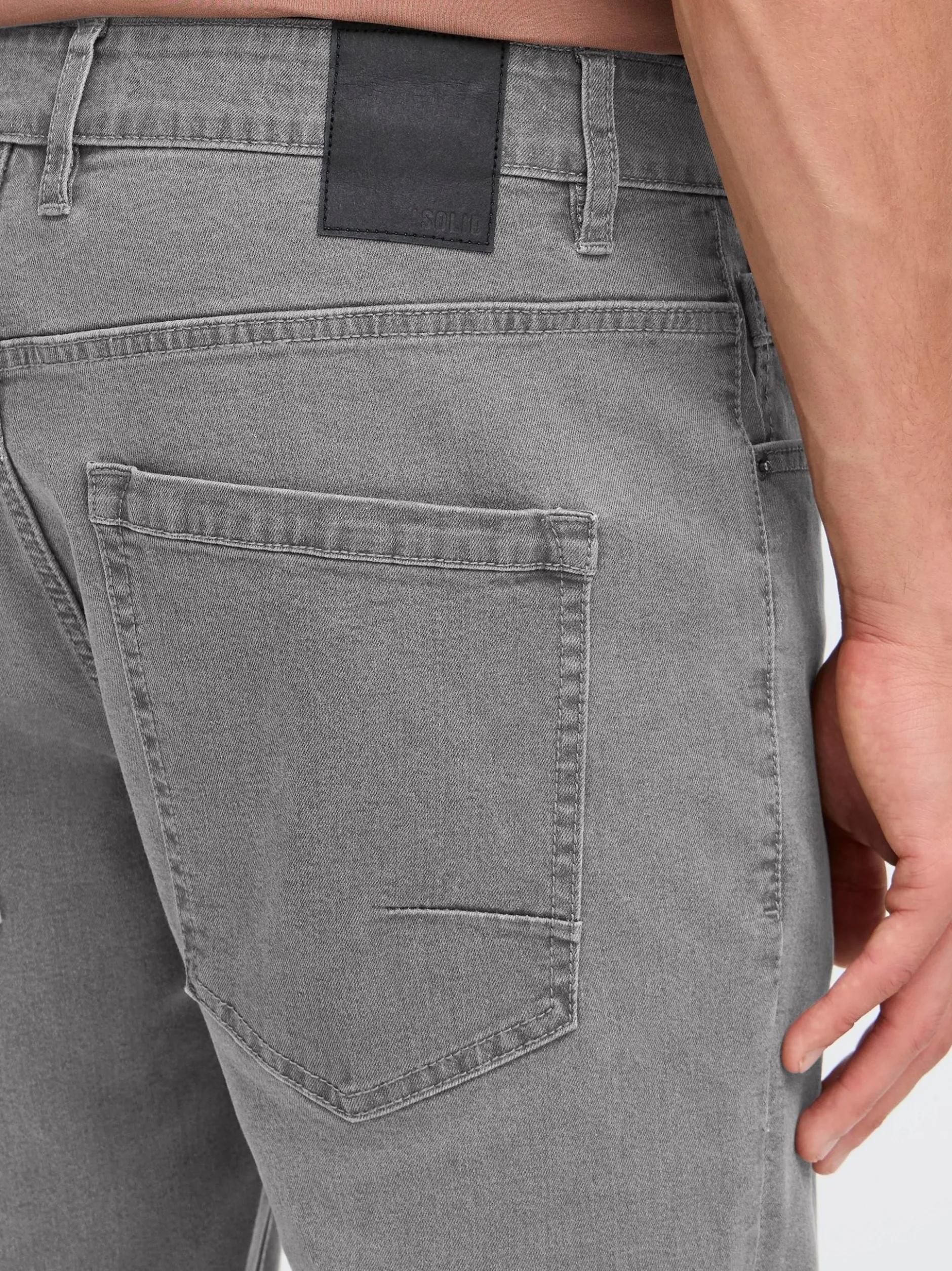 Solid Herren Slim-fit-Jeans - SDSasha in grau