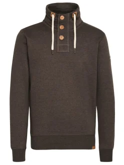 Solid Herren Stehkragenpullover - SDTripTroyer in braun
