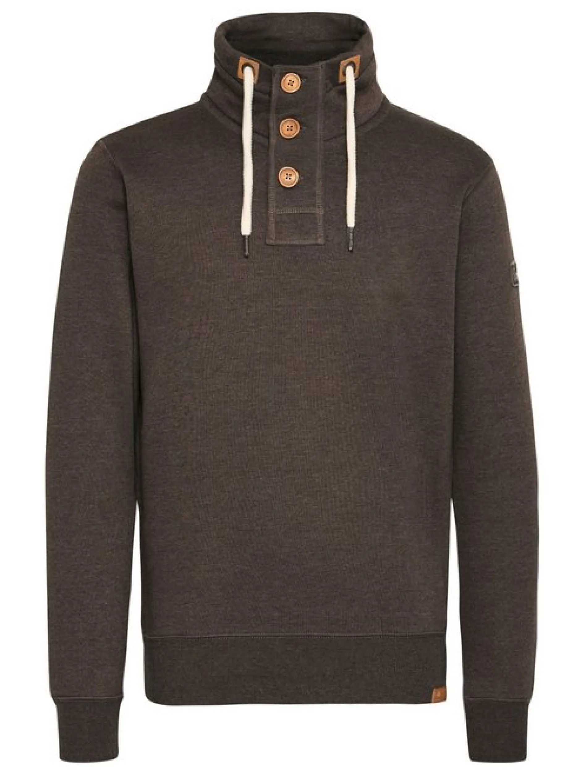 Solid Herren Stehkragenpullover - SDTripTroyer in braun