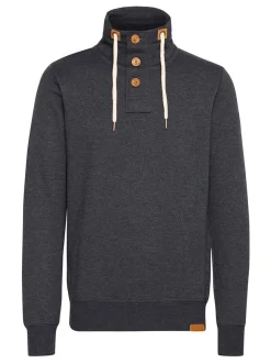 Solid Herren Stehkragenpullover - SDTripTroyer in grau