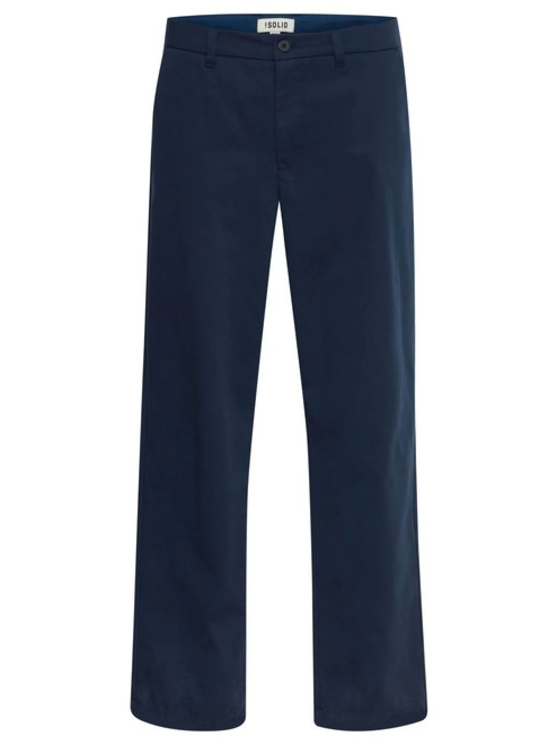 Solid Herren Stoffhose in marine