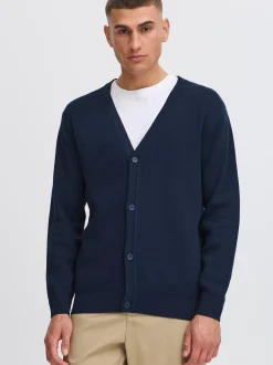 Solid Herren Strickjacke - SDFinto in blau