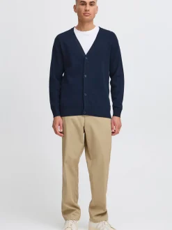 Solid Herren Strickjacke - SDFinto in blau