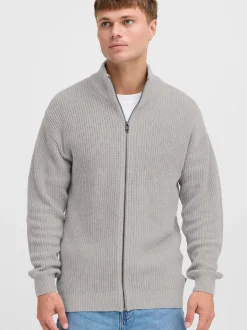 Solid Herren Strickjacke - SDGoralli in grau