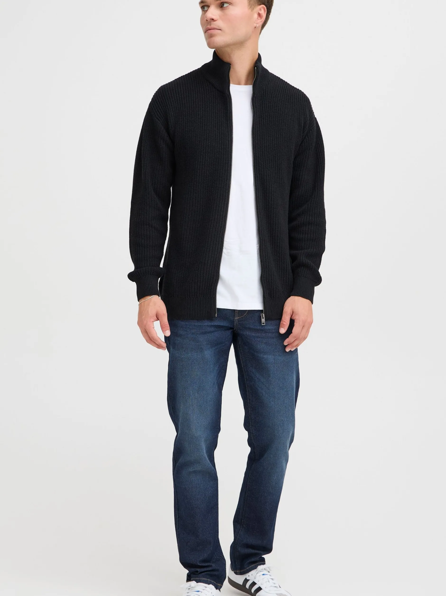 Solid Herren Strickjacke - SDGoralli in schwarz