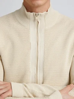 Solid Herren Strickjacke - SDNicklas in beige