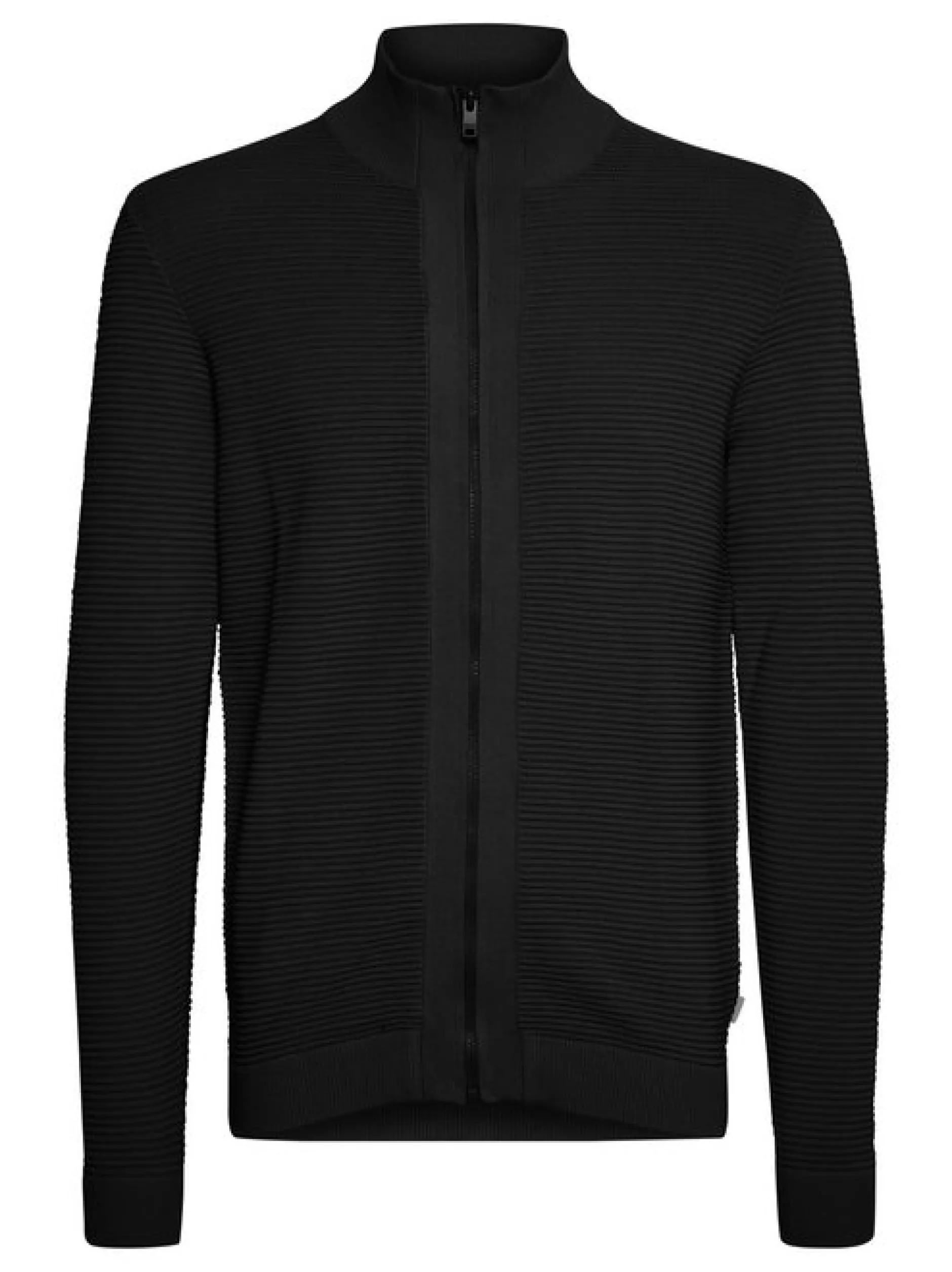 Solid Herren Strickjacke - SDNicklas in schwarz
