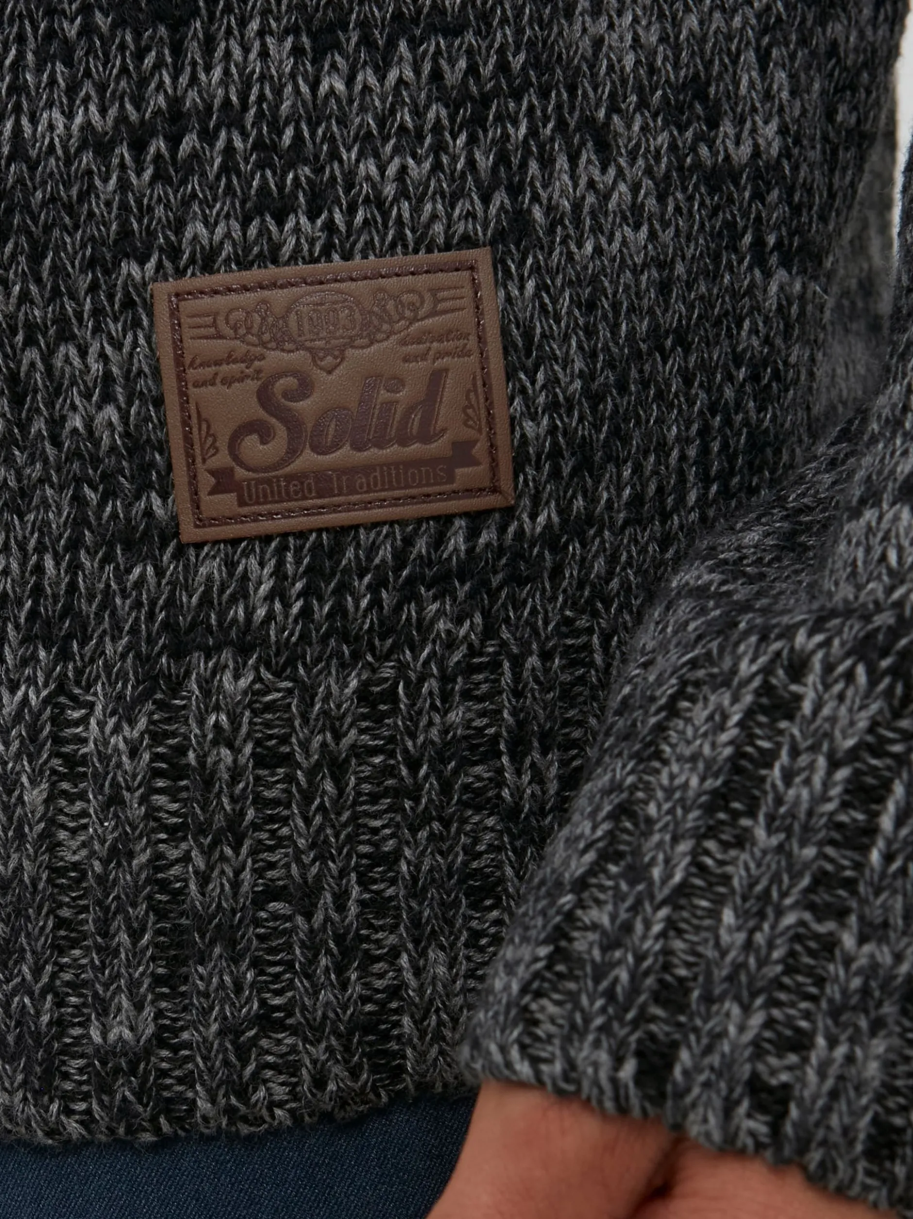 Solid Herren Strickjacke - SDPomeroy in schwarz