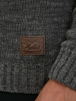 Solid Herren Strickjacke - SDPomeroy in grau