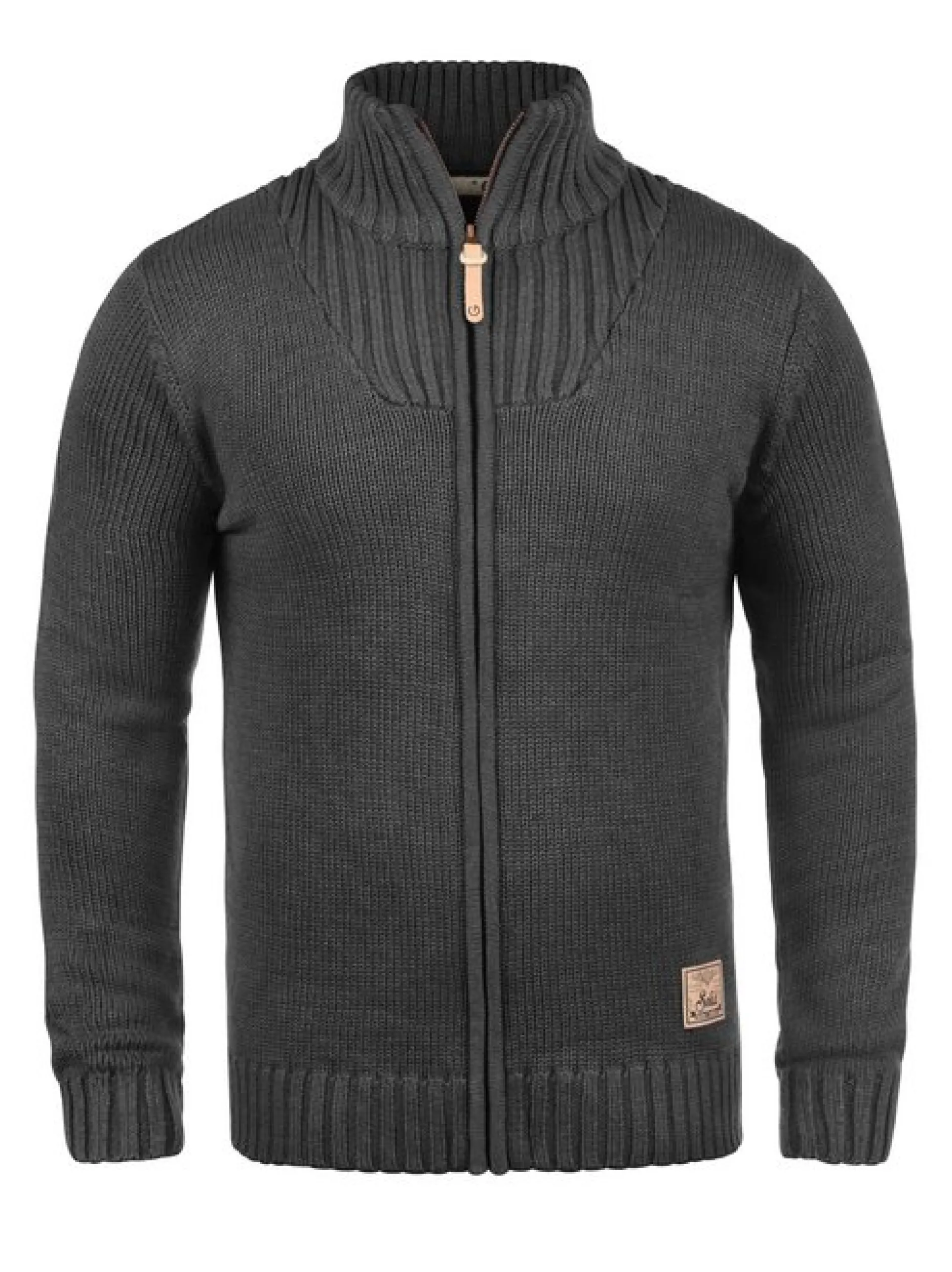 Solid Herren Strickjacke - SDPoul in grau