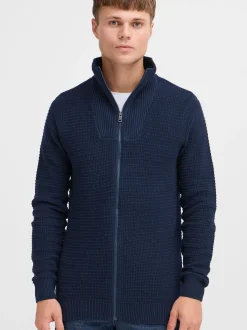 Solid Herren Strickjacke - SDRecone in blau