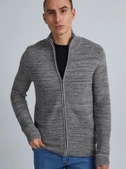 Solid Herren Strickjacke - SDStruan in grau