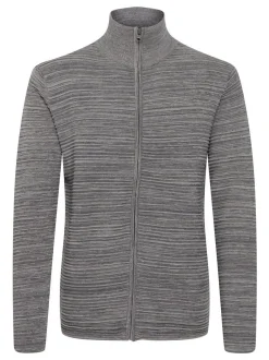 Solid Herren Strickjacke - SDStruan in grau