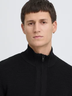 Solid Herren Strickjacke - SDValencia in schwarz