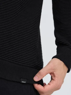 Solid Herren Strickjacke - SDValencia in schwarz