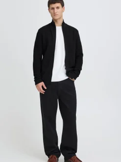 Solid Herren Strickjacke - SDValencia in schwarz