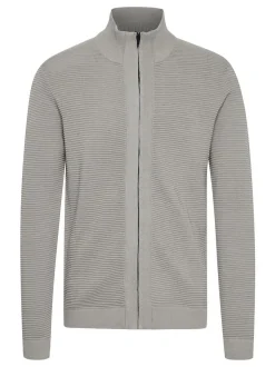 Solid Herren Strickjacke - SDValencia in hellgrau