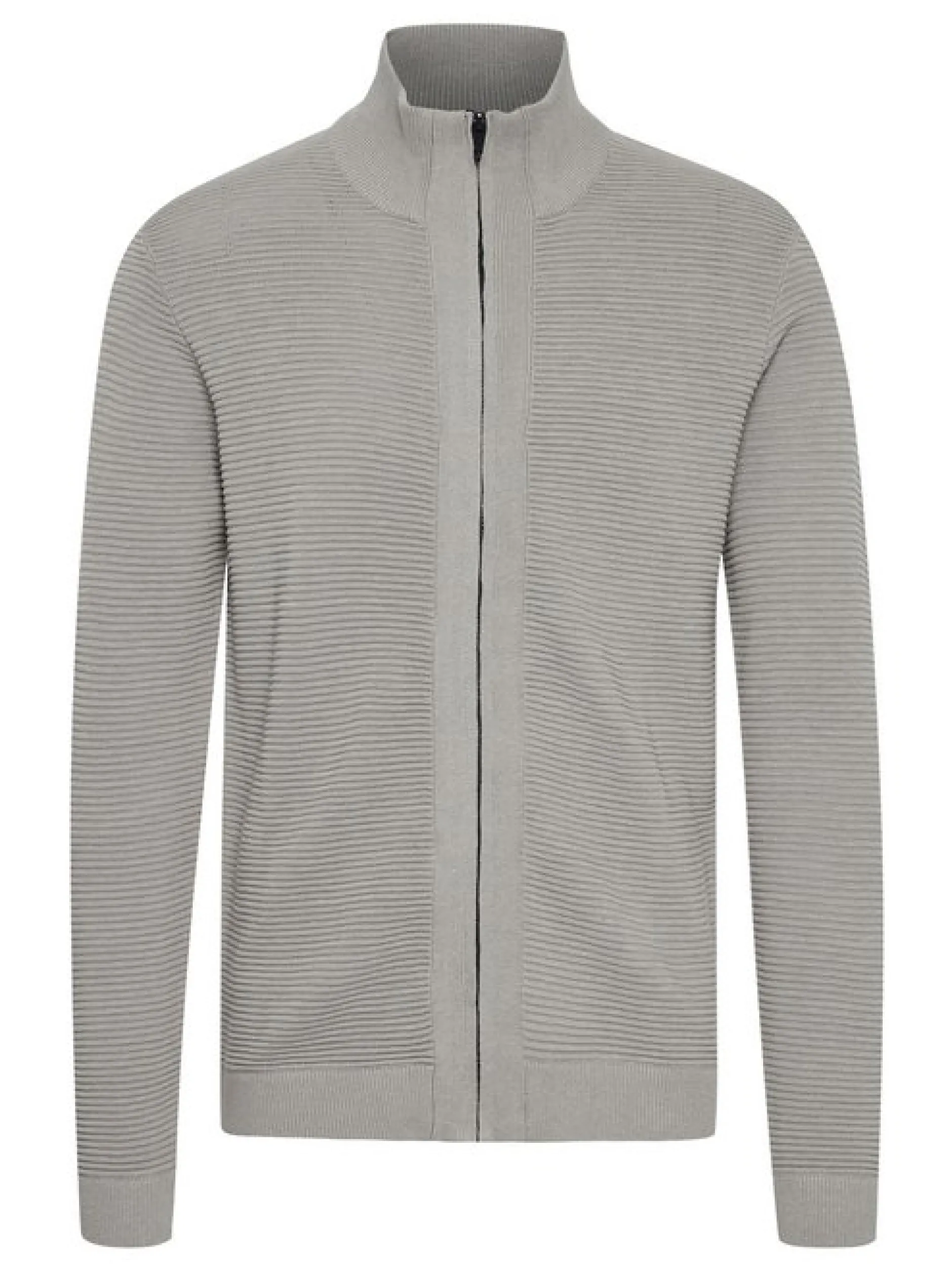 Solid Herren Strickjacke - SDValencia in hellgrau