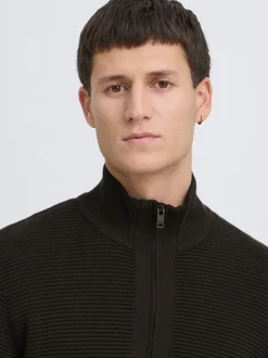Solid Herren Strickjacke - SDValencia in grün