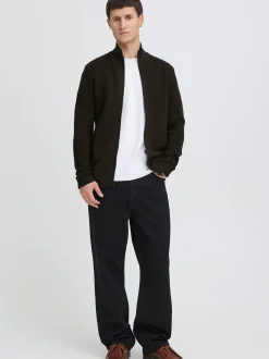 Solid Herren Strickjacke - SDValencia in grün