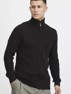Solid Herren Strickjacke - SDXenos in schwarz